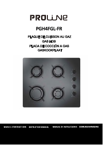 Mode d’emploi Proline PGH4FGL-FR Table de cuisson