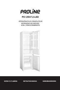 Mode d’emploi Proline PCI2 59-F-2-LED Réfrigérateur combiné