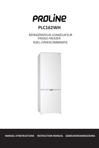 Mode d’emploi Proline PLC162WH Réfrigérateur combiné