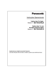 Manual Panasonic KX-TGC210LB Telefone sem fio