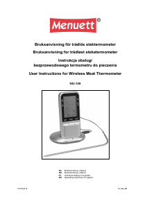 Bruksanvisning Menuett 943-109 Kjøkkentermometer