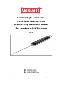 Bruksanvisning Menuett 943-113 Kjøkkentermometer