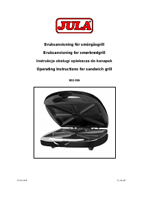 Handleiding Menuett 802-356 Contactgrill