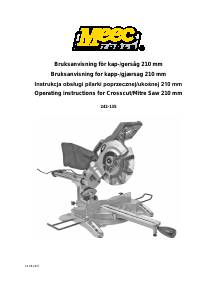 Bruksanvisning Meec Tools 242-135 Cirkelsåg