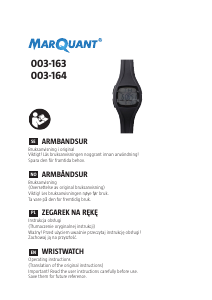 Instrukcja MarQuant 003-164 Zegarek