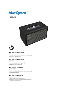 Manual MarQuant 003-275 Speaker