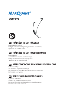 Manual MarQuant 002-277 Headphone