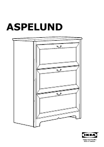 Hướng dẫn sử dụng IKEA ASPELUND (88x44x110) Tủ ngăn kéo