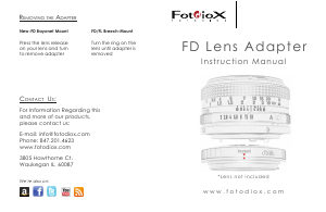 Handleiding Fotodiox FD Lensadapter
