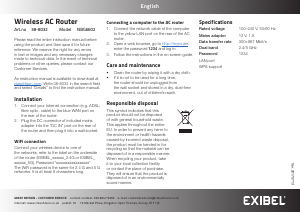 Bruksanvisning Exibel NBG6602 Router