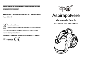 Manuale DPM ZJX-8211A Aspirapolvere