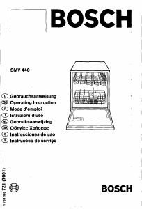 Bedienungsanleitung Bosch SMV4403GB Geschirrspüler