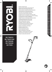 Návod Ryobi RLT1832133H Strunová kosačka