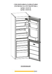 Instrukcja Kernau KFRC 15153 W Lodówko-zamrażarka