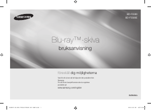 Bruksanvisning Samsung BD-F5500 Blu-ray-spiller