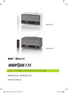 Brugsanvisning Radionette RNRDWO13E Radio