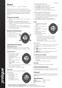 Manual Prologue MR8815 Watch