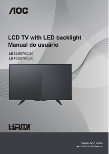 Manual AOC LE43S5760 Televisor LED