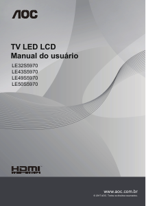 Manual AOC LE49S5970 Televisor LED