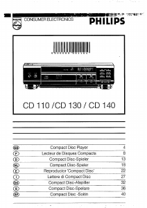 Handleiding Philips CD110 CD speler