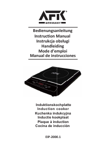 Mode d’emploi AFK EIP-2000 Table de cuisson