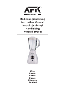 Instrukcja AFK SM-400G Blender