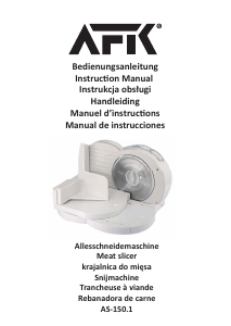 Handleiding AFK AS-150.1 Snijmachine