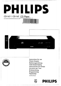 Handleiding Philips CD163 CD speler