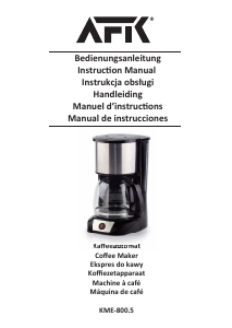 Manual de uso AFK KME-800.5 Máquina de café