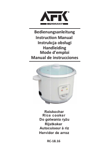 Manual AFK RC-18.6 Rice Cooker