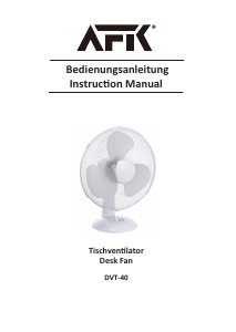 Bedienungsanleitung AFK DVT-40 Ventilator