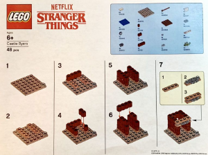 Manual Lego set ST-1 Stranger Things Castle Byers