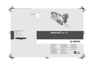 Manual Bosch UniversalChain 18 Chainsaw