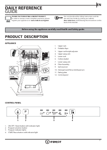 Manual Indesit DSIE 2B19 UK Dishwasher