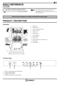 Manual Indesit DSIE 2B10 UK Dishwasher