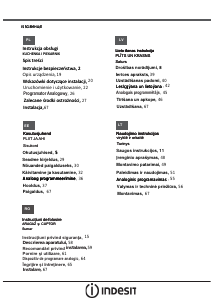 Instrukcja Indesit IS5G8MHA/E Kuchnia