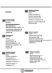 Vadovas Indesit IS5G4KHX/E Diapazonas