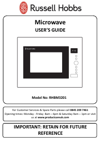 Manual Russell Hobbs RHBM3201 Microwave