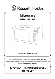 Handleiding Russell Hobbs RHM2572CG Magnetron