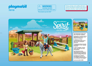 Bedienungsanleitung Playmobil set 70119 Spirit Pferdekoppel