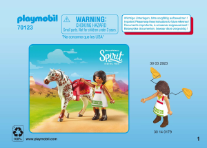 Handleiding Playmobil set 70123 Spirit Voltige met Solana