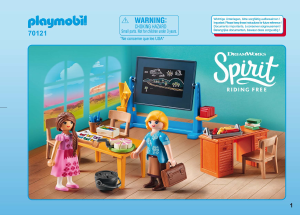 Handleiding Playmobil set 70121 Spirit De klas van Mevrouw Flores