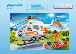 Manual Playmobil set 70048 Rescue Helicopter