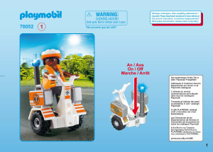Manual Playmobil set 70052 Rescue Segway de Resgate