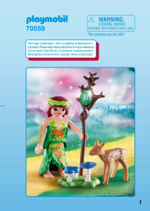 Manual Playmobil set 70059 Special Fairy with deer