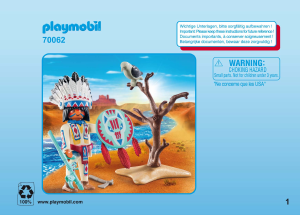 Manual Playmobil set 70062 Special Chefe Nativo Americano