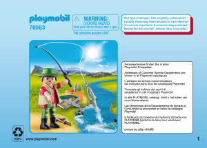 Manual Playmobil set 70063 Special Angler