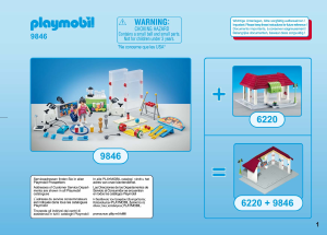 Manual Playmobil set 9846 City Life Sala de Ginásio
