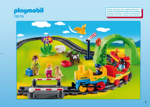 Manual Playmobil set 70179 1-2-3 1.2.3 tren cu statie