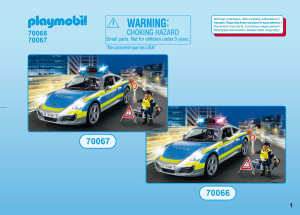 Instrukcja Playmobil set 70066 Promotional Porsche 911 Carrera 4S Policja